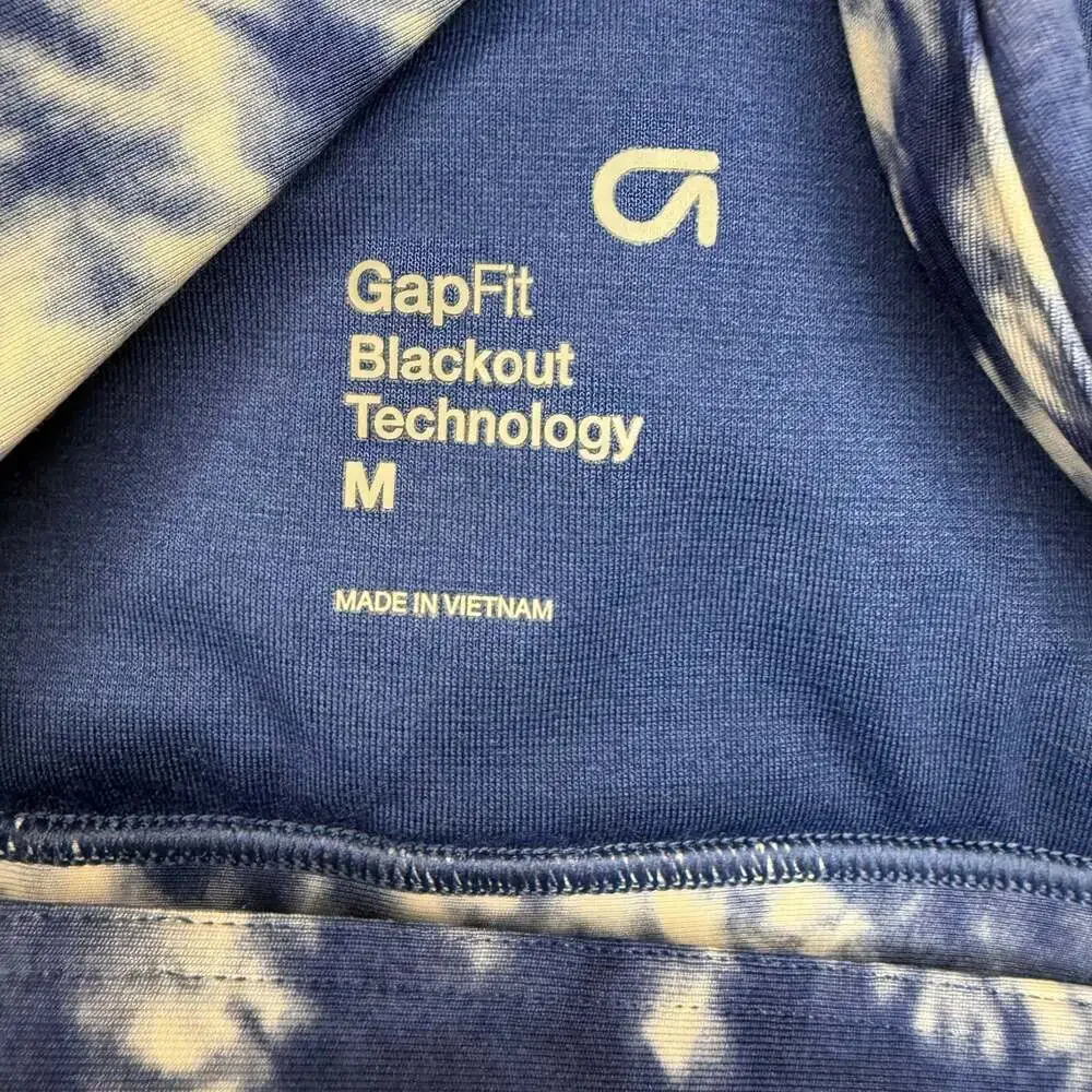Gap GAPFit Medium Impact Crossback Sports Bra,‎ Blue White, Women's Size XS